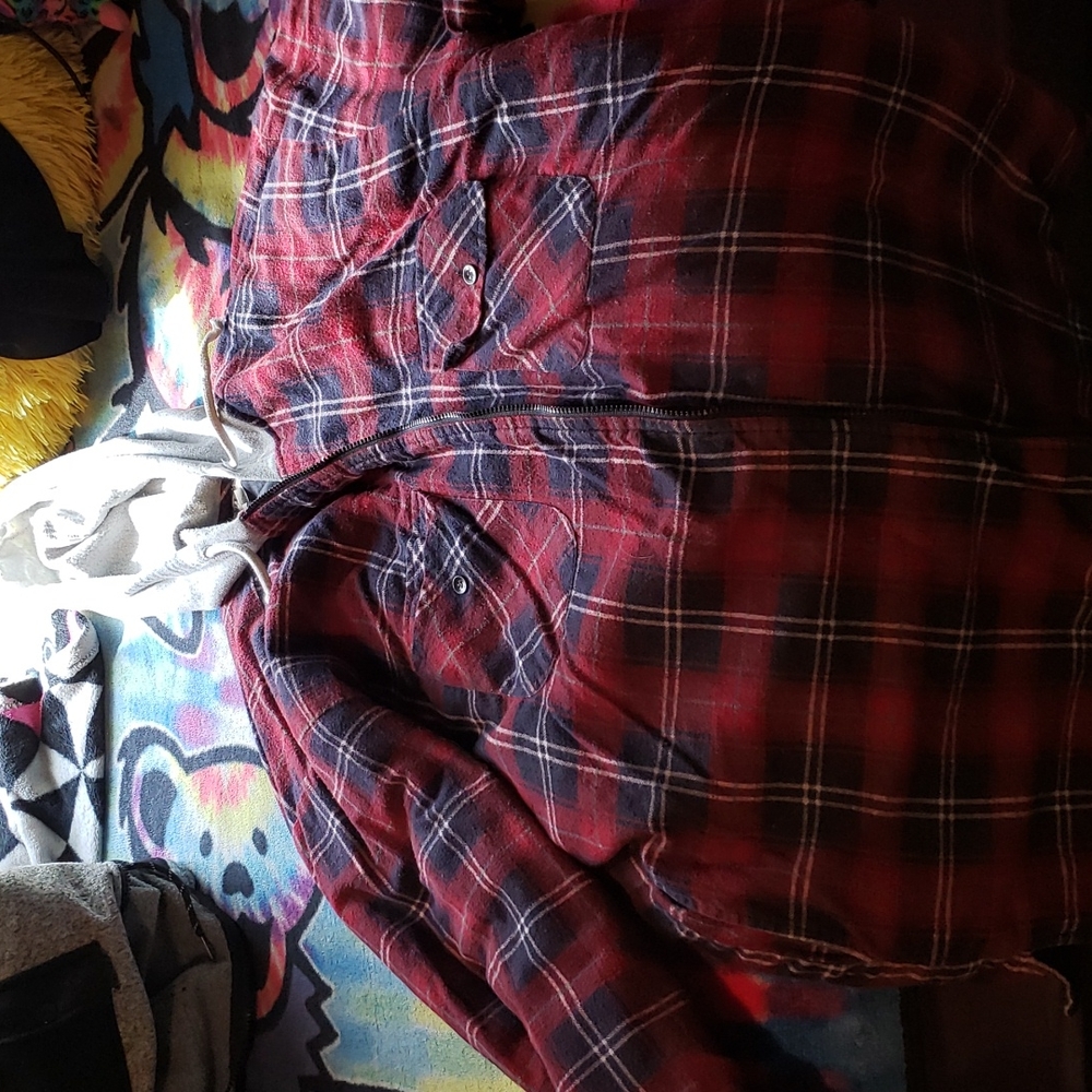Big plaid coat